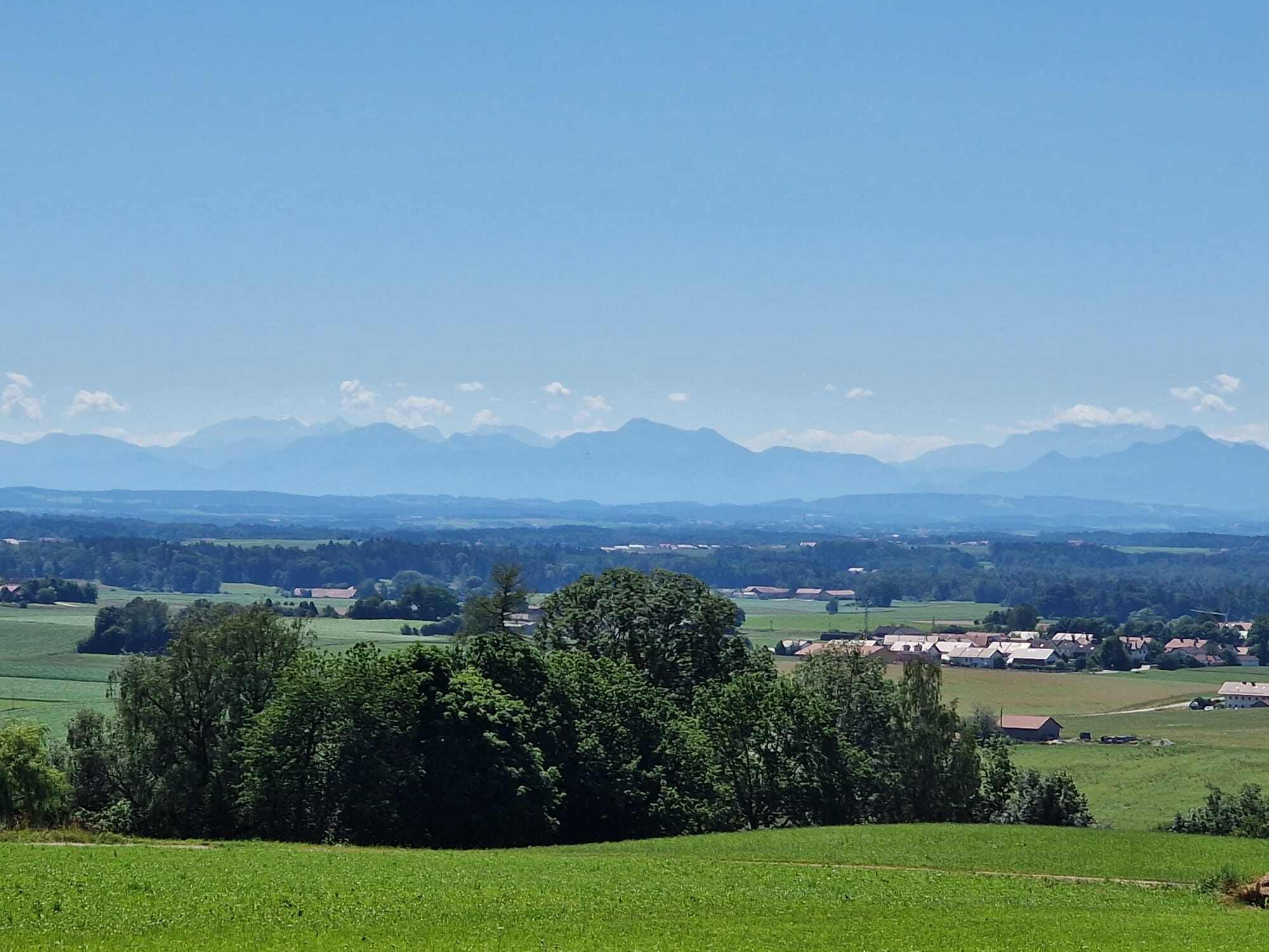 Bergsicht Steinhöring Etzenberg Entspannung